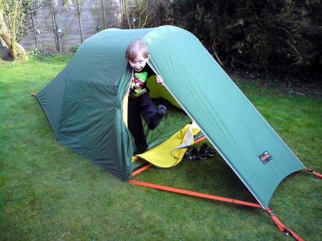 Vango Hurricane One little job once we had done some basic unpacking was to see if all the bits of my backpacking tent, which has been packed away for years, were present and correct.