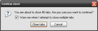 close 46 tabs