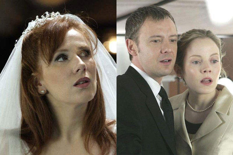 Catherine Tate, John Simm and Alexandra Moen